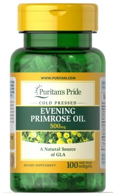 Evening Primrose Oil 500 mg with GLA - 100 Softgels