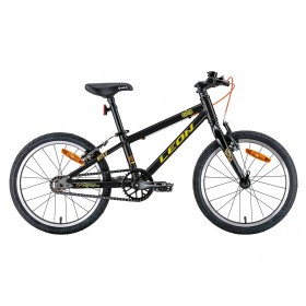 Велосипед 18&quot; Leon GO Vbr 2022 (черный с желтым) 