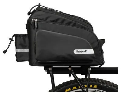 Велосумка на багажник із тримачем для фляги Rhinowalk Multifunctional 17л RK19666 Black, Чорний