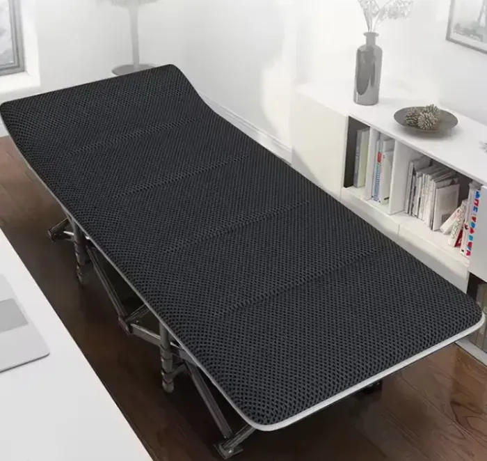 Туристична похідна розкладачка з Mesh-матрацом LEOBRO Black (LB-CC-L1-BLK)