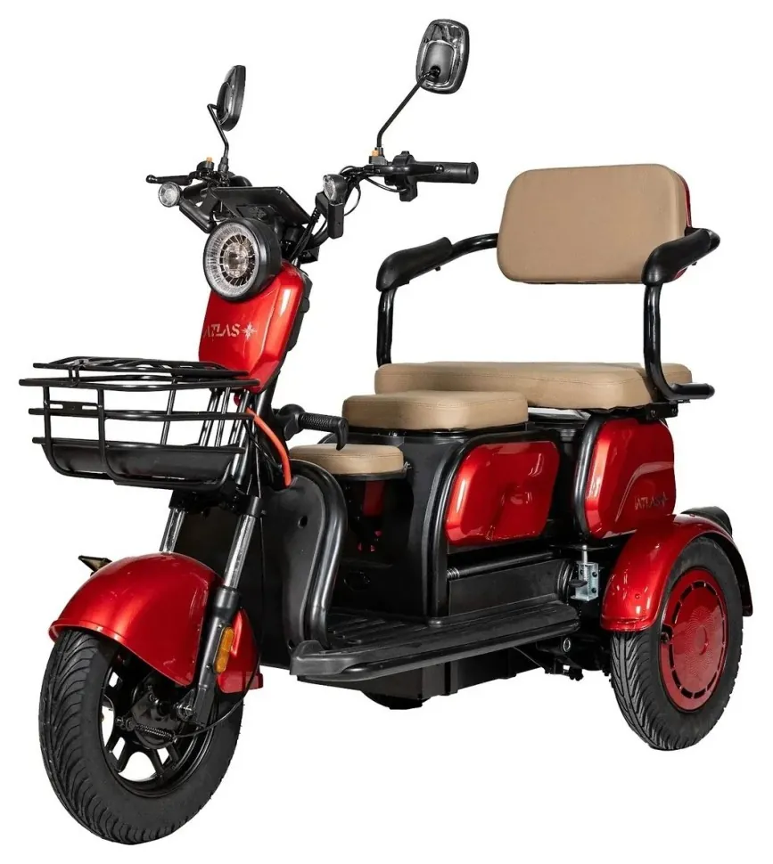 Електроскутер ATLAS Elegant Trike 800W Red (TOK_4017)