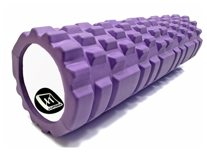 Масажний ролик EasyFit Grid Roller 45 см v.2.1 Фіолетовий