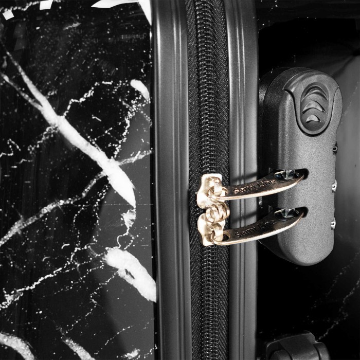 Валіза Semi Line 24" (M) Black Marble (T5730-2)