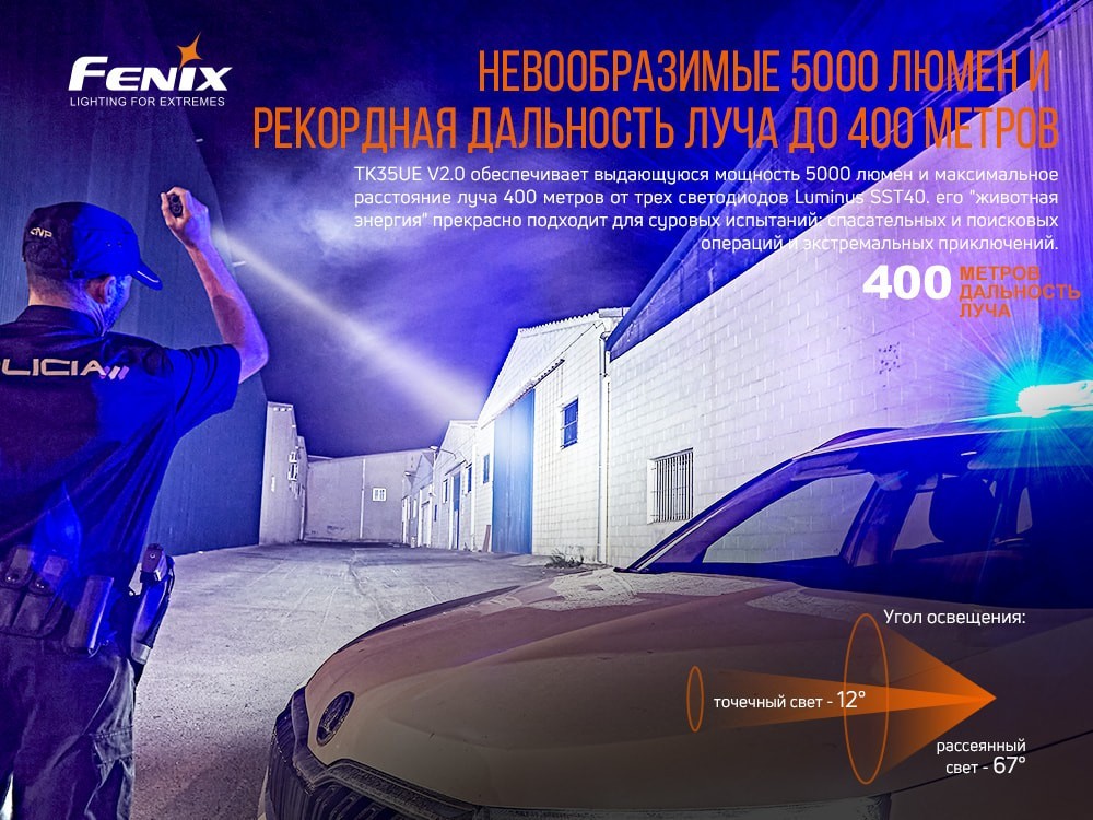 Ліхтар ручний Fenix TK35UE V2.0, укр, укр