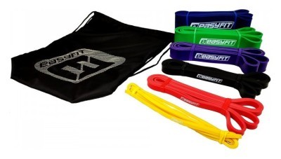 Резиновые петли EasyFit: набор 1-110 кг (6 шт)