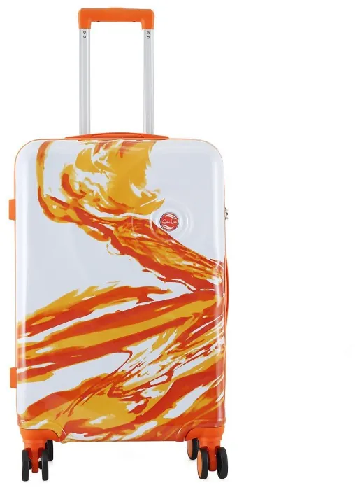 Валіза Semi Line 24" (M) White/Orange Print (T5655-2)