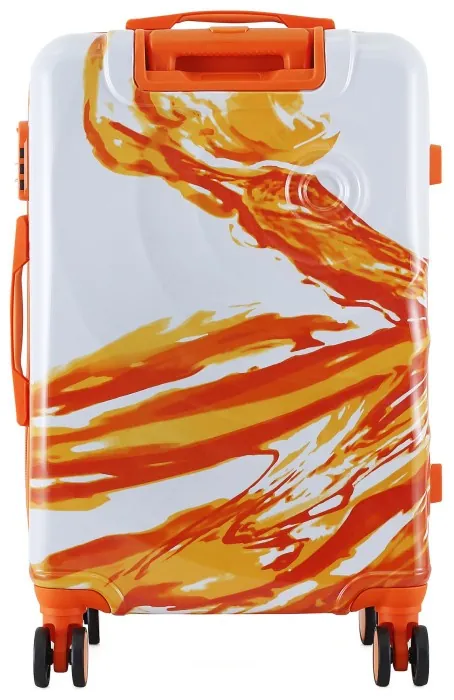 Валіза Semi Line 24" (M) White/Orange Print (T5655-2)