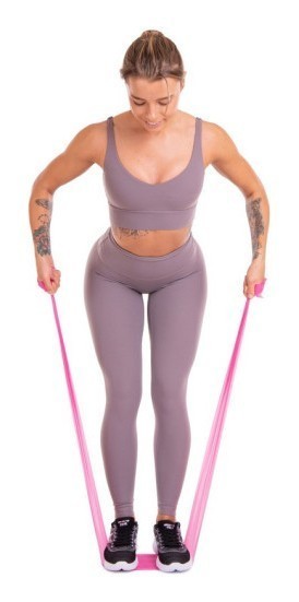 Лента латексная EasyFit 0.5 мм для пилатеса и йоги желтая