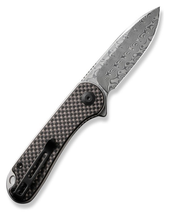 Ніж складаний кишеньковий Civivi Elementum, (7.5 см) Damascus / Carbon Fiber & G10