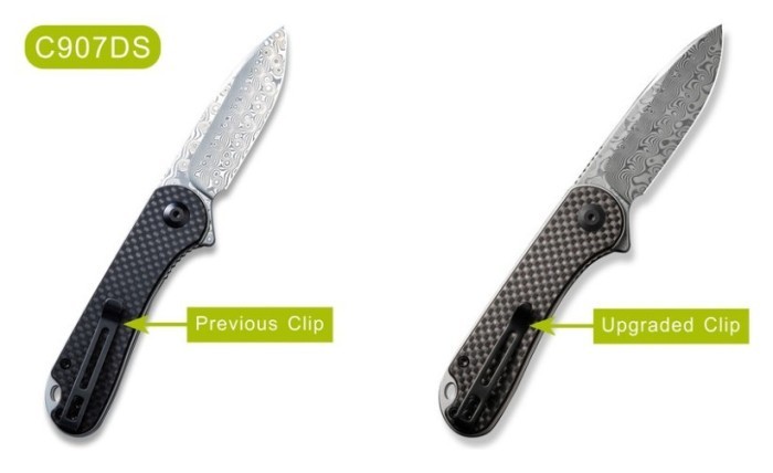 Ніж складаний кишеньковий Civivi Elementum, (7.5 см) Damascus / Carbon Fiber & G10, укр, укр