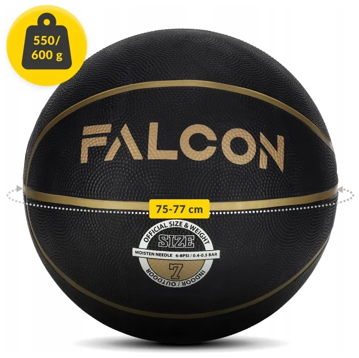 Мяч баскетбольный Falcon Streetball Black Size 7 (P-5905973404266)