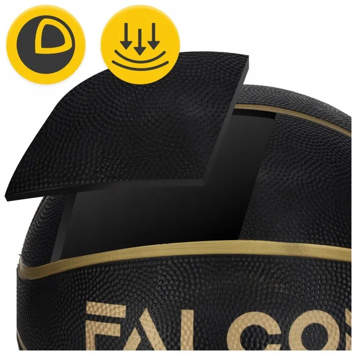 Мяч баскетбольный Falcon Streetball Black Size 7 (P-5905973404266)