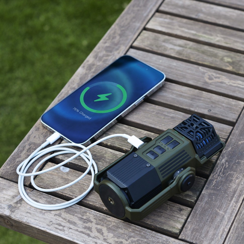 Фумигатор-фонарь-powerbank кемпинговый Flextail Evo Repel, черный