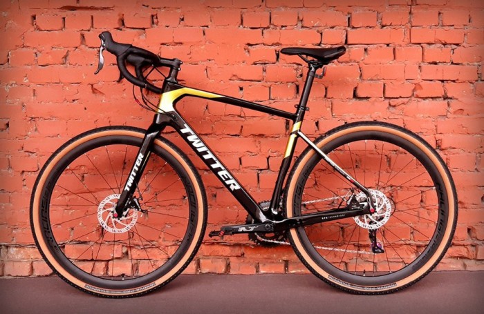 Велосипед карбоновий 28" Twitter Gravel Carbon RS-22S Black-Yellow