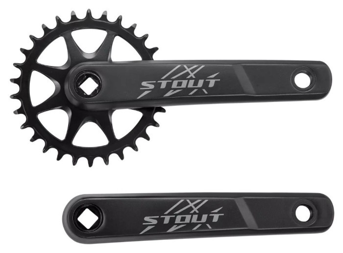 Шатун Specialized ( S201600011 ) CRK STOUT, 170MM, L+R ARMS, ALLOY, SQUARE-TAPER, 36/22T RIVETED RINGS, 2X9 SPD, BLACK 2024, укр, укр