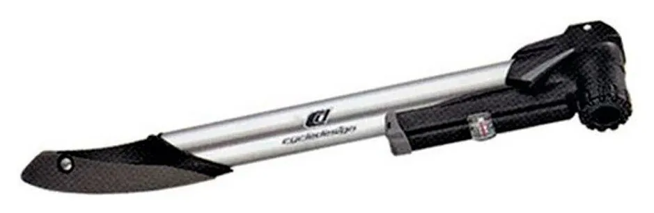 Насоси для велосипедів Cycledesign ALU P-METR Silver/black (PP1687) (black, silver)