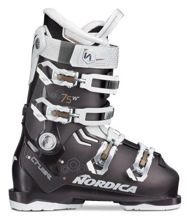 Черевики гірськолижні Nordica THE CRUISE 75 W 37 (235мм) Black p./white/bronze (05065200-WRH), укр, укр