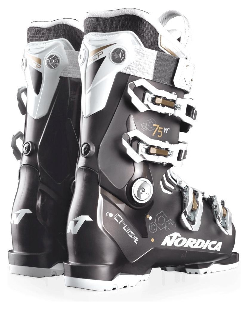 Черевики гірськолижні Nordica THE CRUISE 75 W 37 (235мм) Black p./white/bronze (05065200-WRH), укр, укр