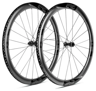 Колесо пров. + задн. 28" ERE OMNIA II CLR45 CARBON, Road, 100x12/142x12, CL, HG11, tubeless, чорний сатин