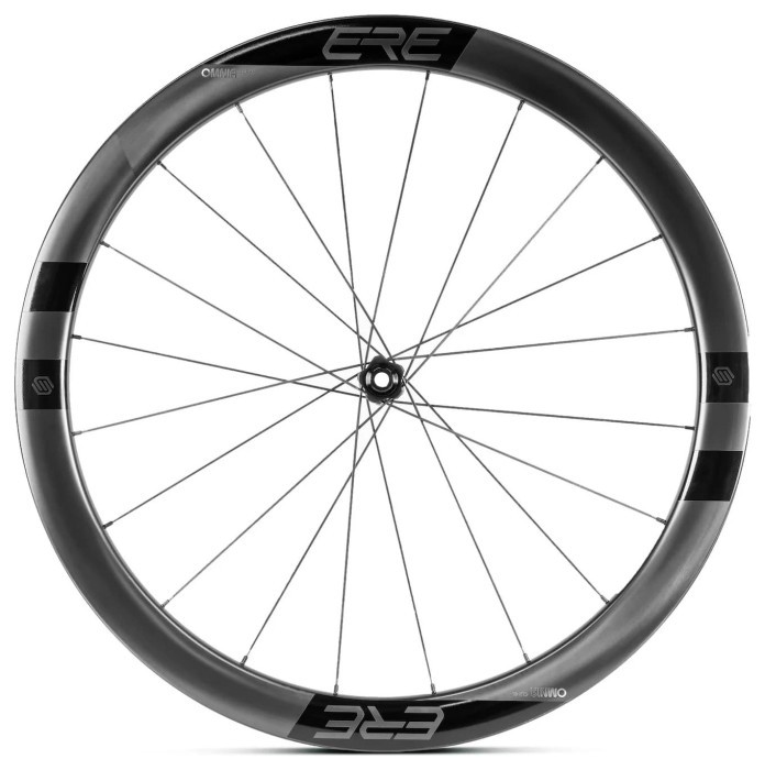 Колесо пров. + задн. 28" ERE OMNIA II CLR45 CARBON, Road, 100x12/142x12, CL, HG11, tubeless, чорний сатин