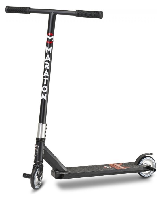 Трюковий самокат Maraton Prospect HIC 2022 Чорно-червоний, укр, укр