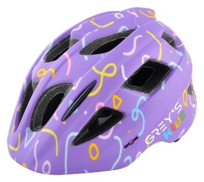 Шолом велосипедний GREY'S, фіолетовий матовий