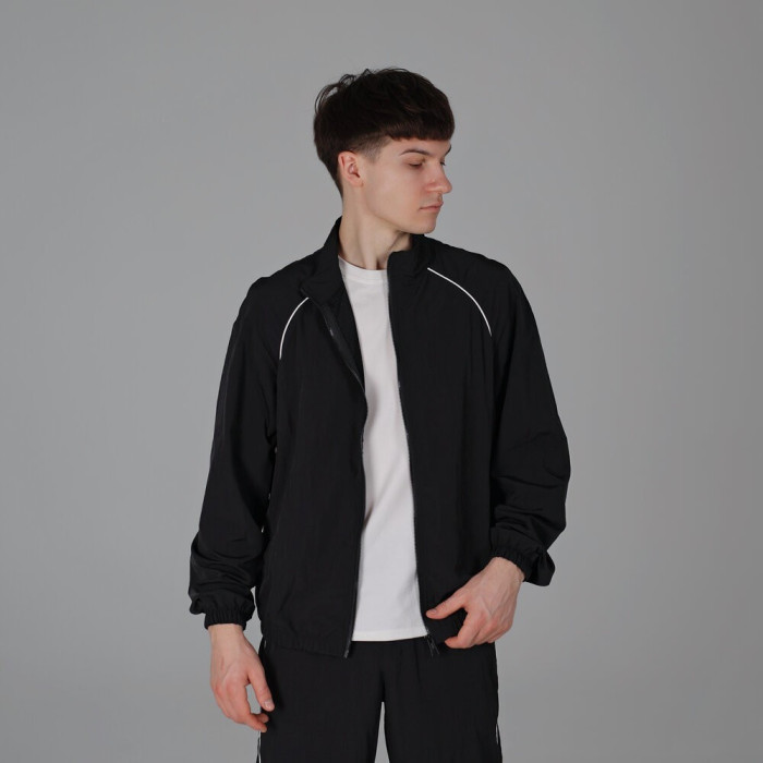 Легкий спортивный костюм Slavni мужской черный, Демисезонный костюм Slavni Porto черный