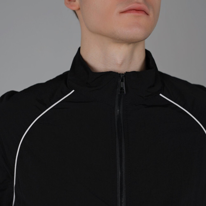 Легкий спортивный костюм Slavni мужской черный, Демисезонный костюм Slavni Porto черный