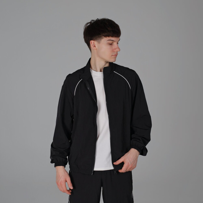 Легкий спортивный костюм Slavni мужской черный, Демисезонный костюм Slavni Porto черный