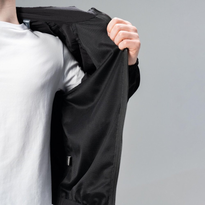 Легкий спортивный костюм Slavni мужской черный, Демисезонный костюм Slavni Porto черный