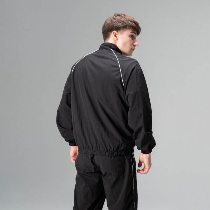 Легкий спортивный костюм Slavni мужской черный, Демисезонный костюм Slavni Porto черный