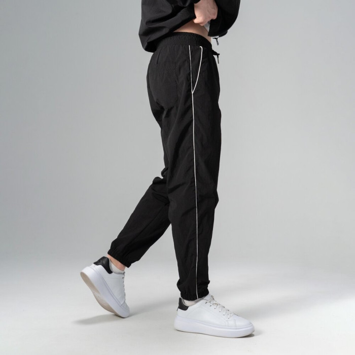 Легкий спортивный костюм Slavni мужской черный, Демисезонный костюм Slavni Porto черный