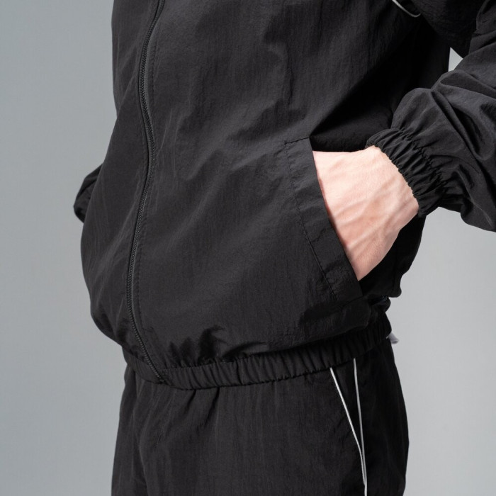 Легкий спортивный костюм Slavni мужской черный, Демисезонный костюм Slavni Porto черный