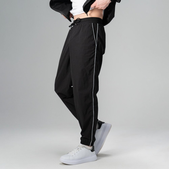 Легкий спортивный костюм Slavni мужской черный, Демисезонный костюм Slavni Porto черный