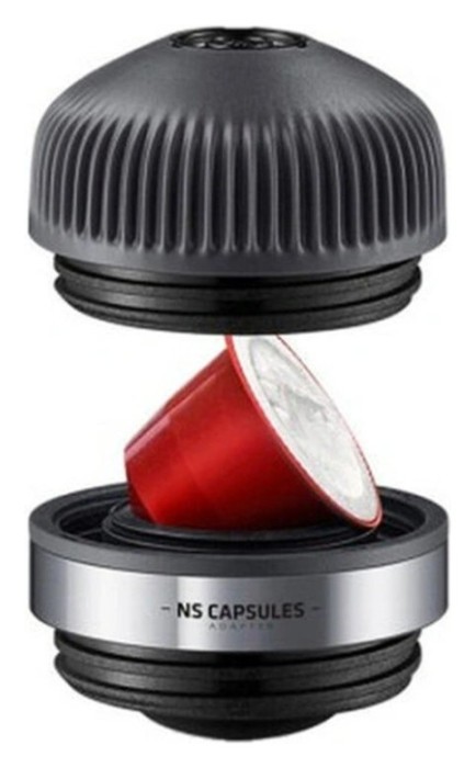 Набір Wacaco Nanopresso: кавоварка, адаптер для капсул та рушники бариста