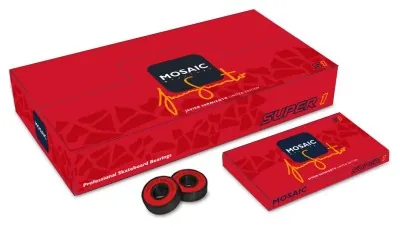 Підшипник Mosaic ( MOACBE20C001 ) Super 1 Javier Sarmiento Abec 7 Black Red White Mosaic Bearings 2023