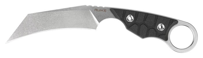 Ніж фіксований туристичний Ruike FS68, (8.6 см) 14C28N / G10 чорний