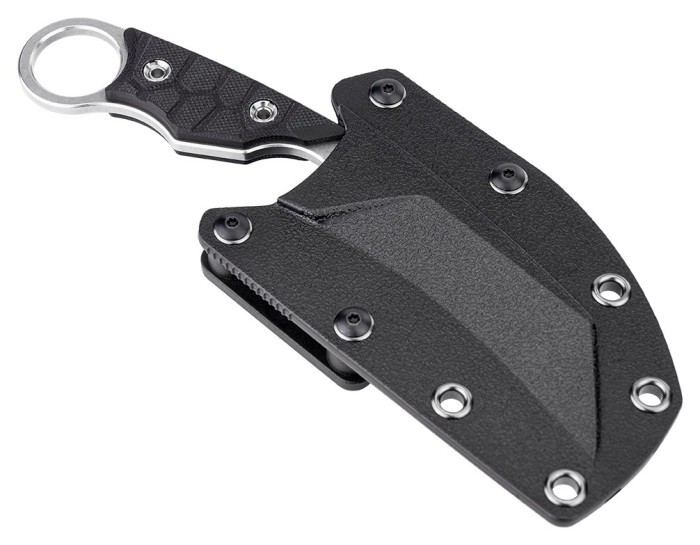 Ніж фіксований туристичний Ruike FS68, (8.6 см) 14C28N / G10 чорний