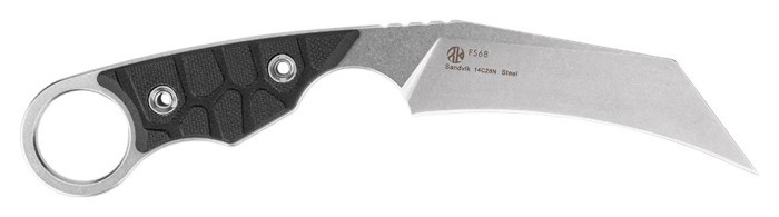 Ніж фіксований туристичний Ruike FS68, (8.6 см) 14C28N / G10 чорний, укр, укр