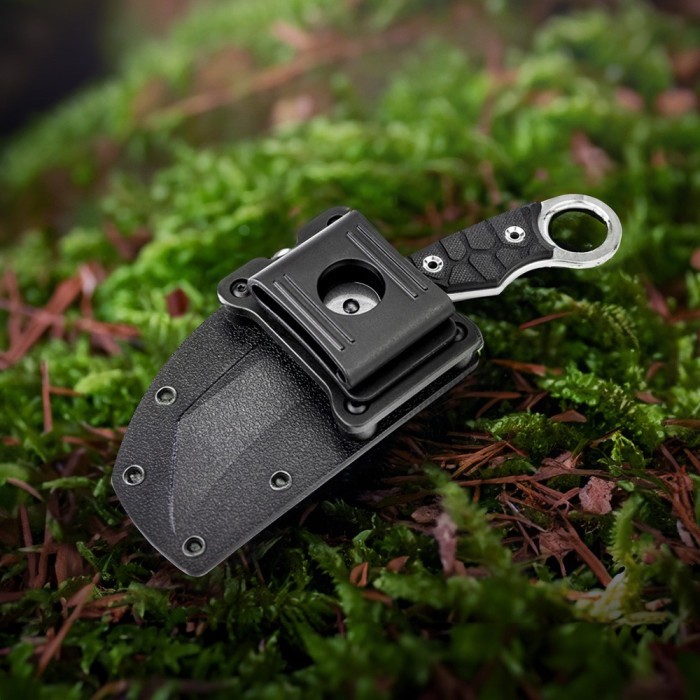 Ніж фіксований туристичний Ruike FS68, (8.6 см) 14C28N / G10 чорний, укр, укр