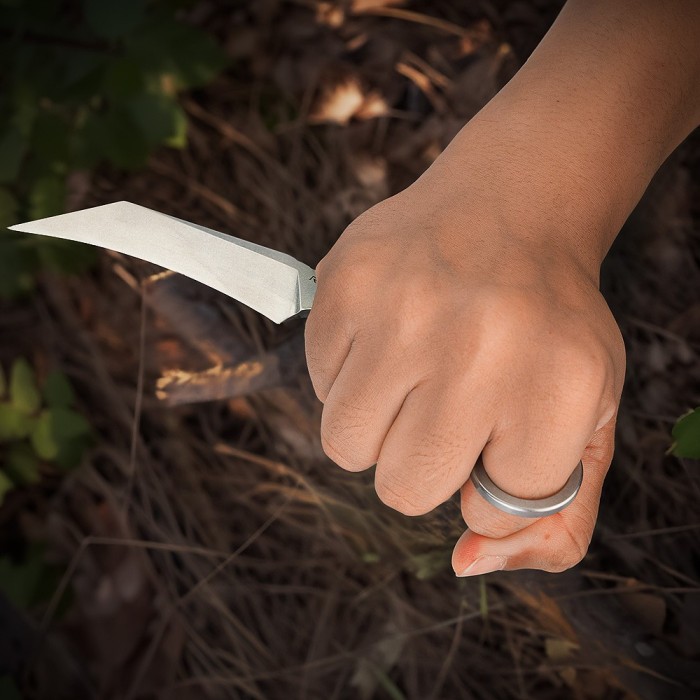 Ніж фіксований туристичний Ruike FS68, (8.6 см) 14C28N / G10 чорний, укр, укр