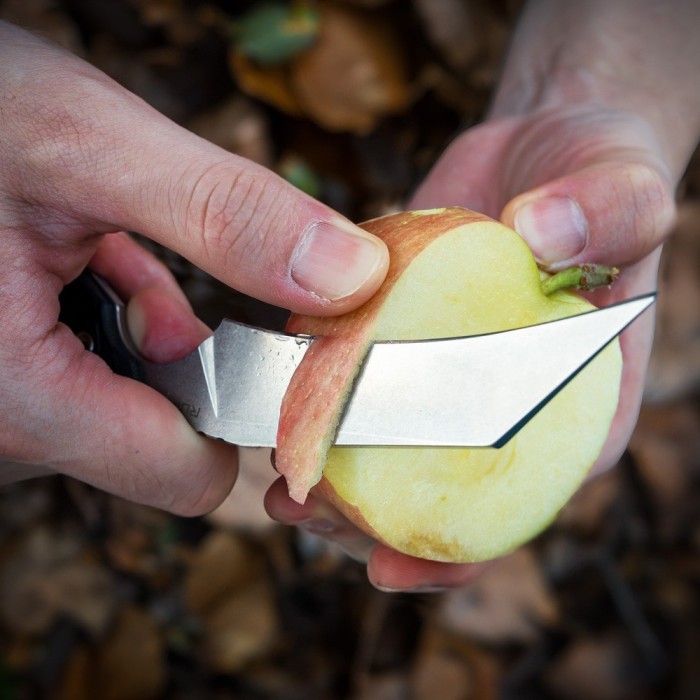 Ніж фіксований туристичний Ruike FS68, (8.6 см) 14C28N / G10 чорний, укр, укр