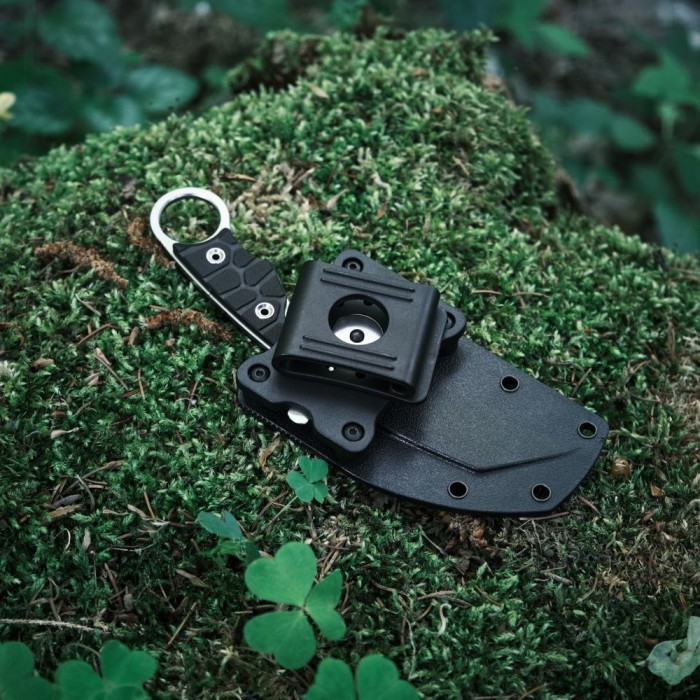 Ніж фіксований туристичний Ruike FS68, (8.6 см) 14C28N / G10 чорний, укр, укр