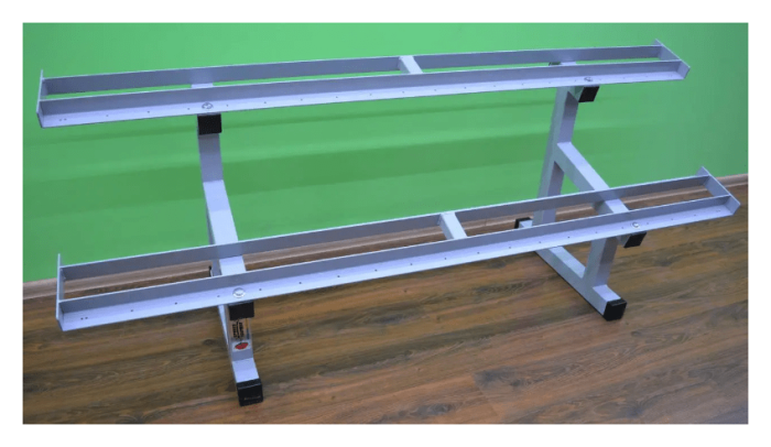 Стелаж для гантелей (2 яруси по 2 метри)