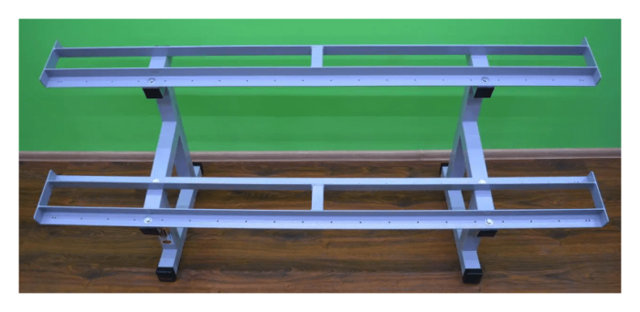 Стелаж для гантелей (2 яруси по 2 метри)