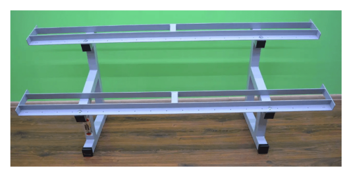 Стелаж для гантелей (2 яруси по 2 метри)