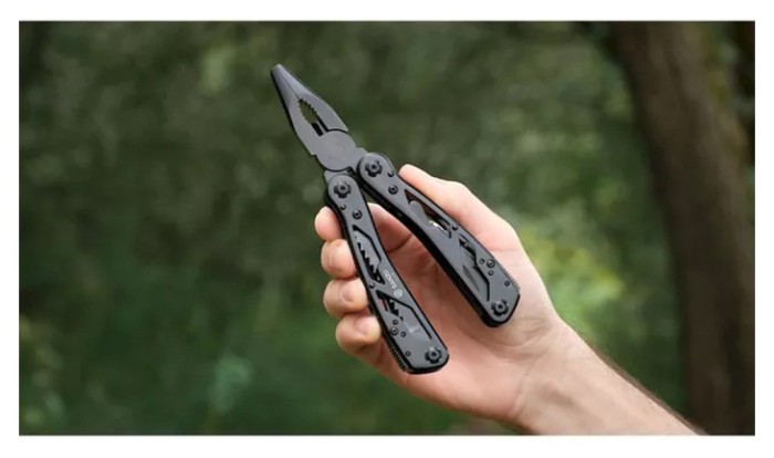 Мультитул Ganzo G202B с чехлом Molle и битами, 24 функции