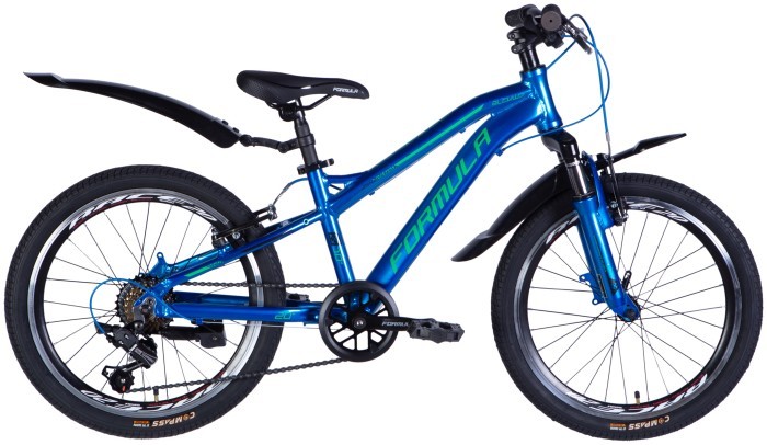 Велосипед AL 20" Formula BLACKWOOD Vbr FR рама-11" сине-зеленый 2025