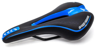 Седло с замком 270*140 мм МТВ с отверстием VLT YF-1018 черно-синий