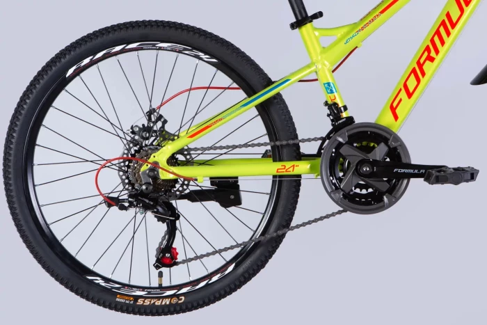 Велосипед AL 24" Formula BLACKWOOD 1.0 DD FR рама-12,5" зелено-червоний 2025